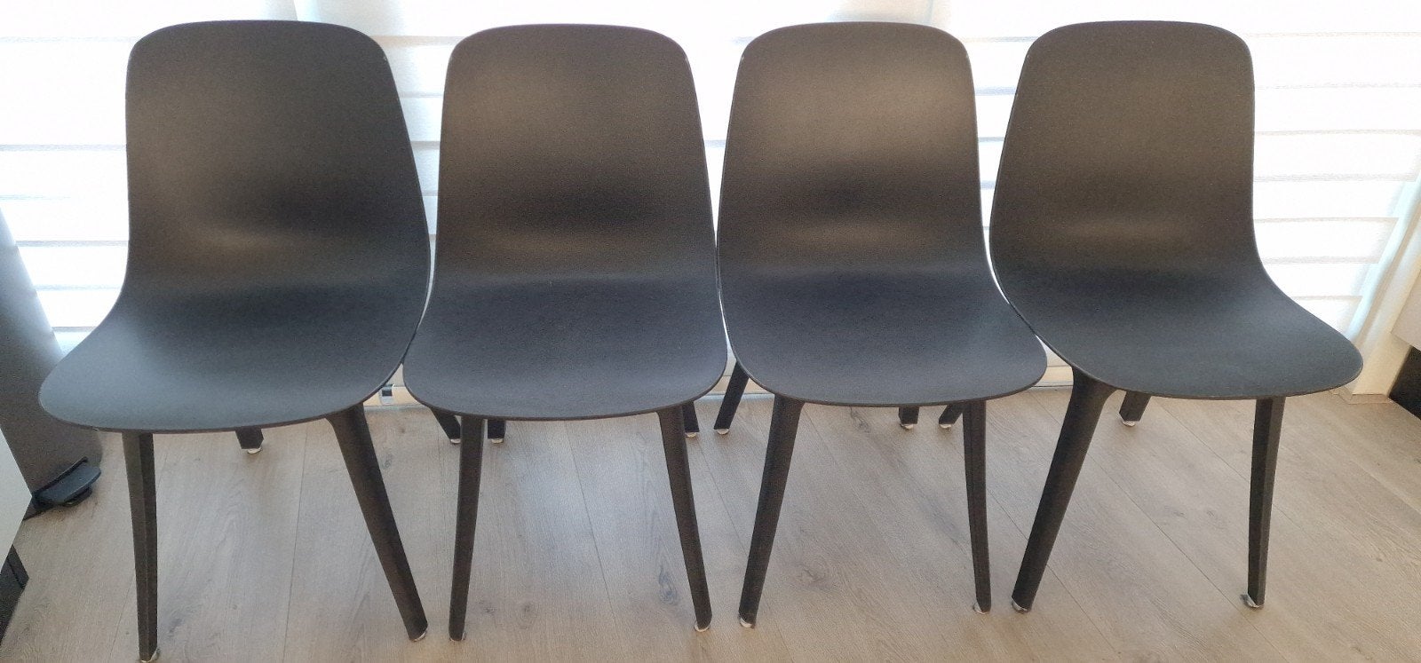 Ikea Odger stoelen 8x / 4x antraciet + 4x beige, Ophalen, Kunststof, Gebruikt, Grijs
