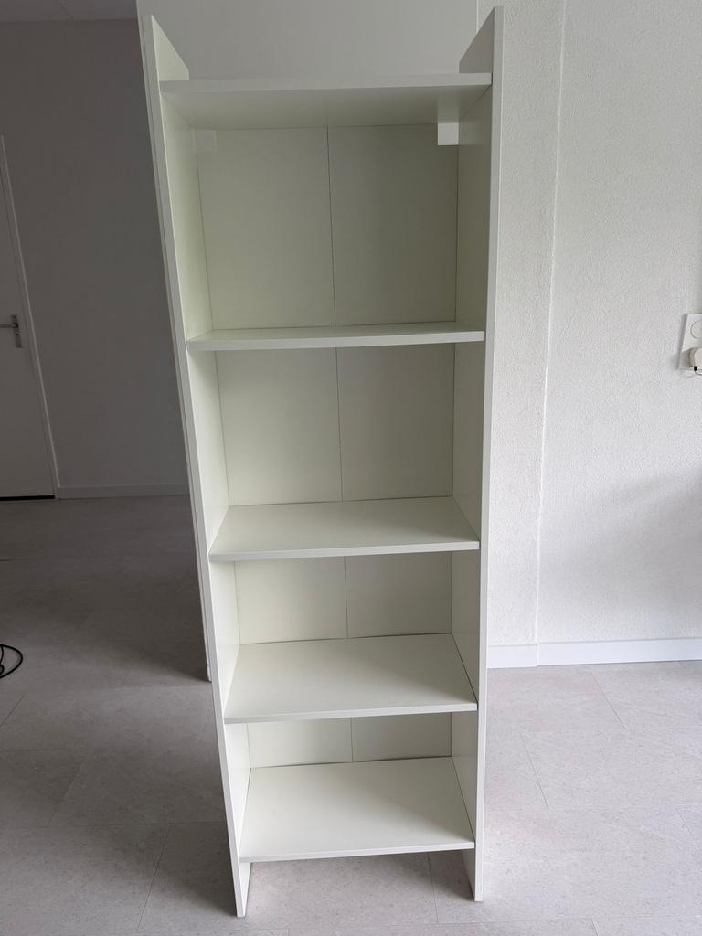 Boekenkast, wit, 50x25x160 cm, Huis en Inrichting, Kasten | Boekenkasten, Ophalen, 25 tot 50 cm, 50 tot 100 cm
