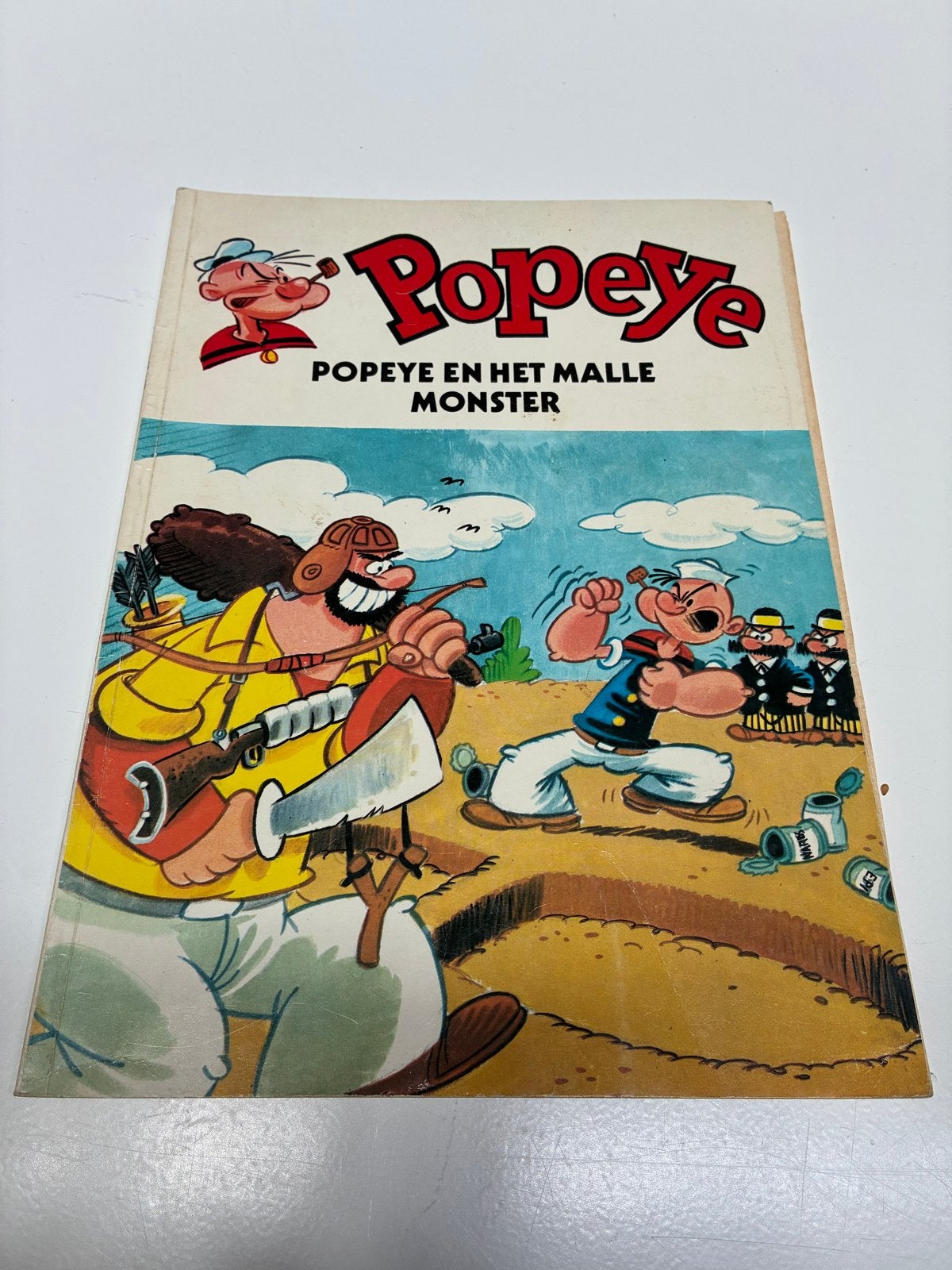 Popeye en het Malle Monster - Vintage Stripboek (1979), Eén stripboek, Ophalen of Verzenden, Gelezen
