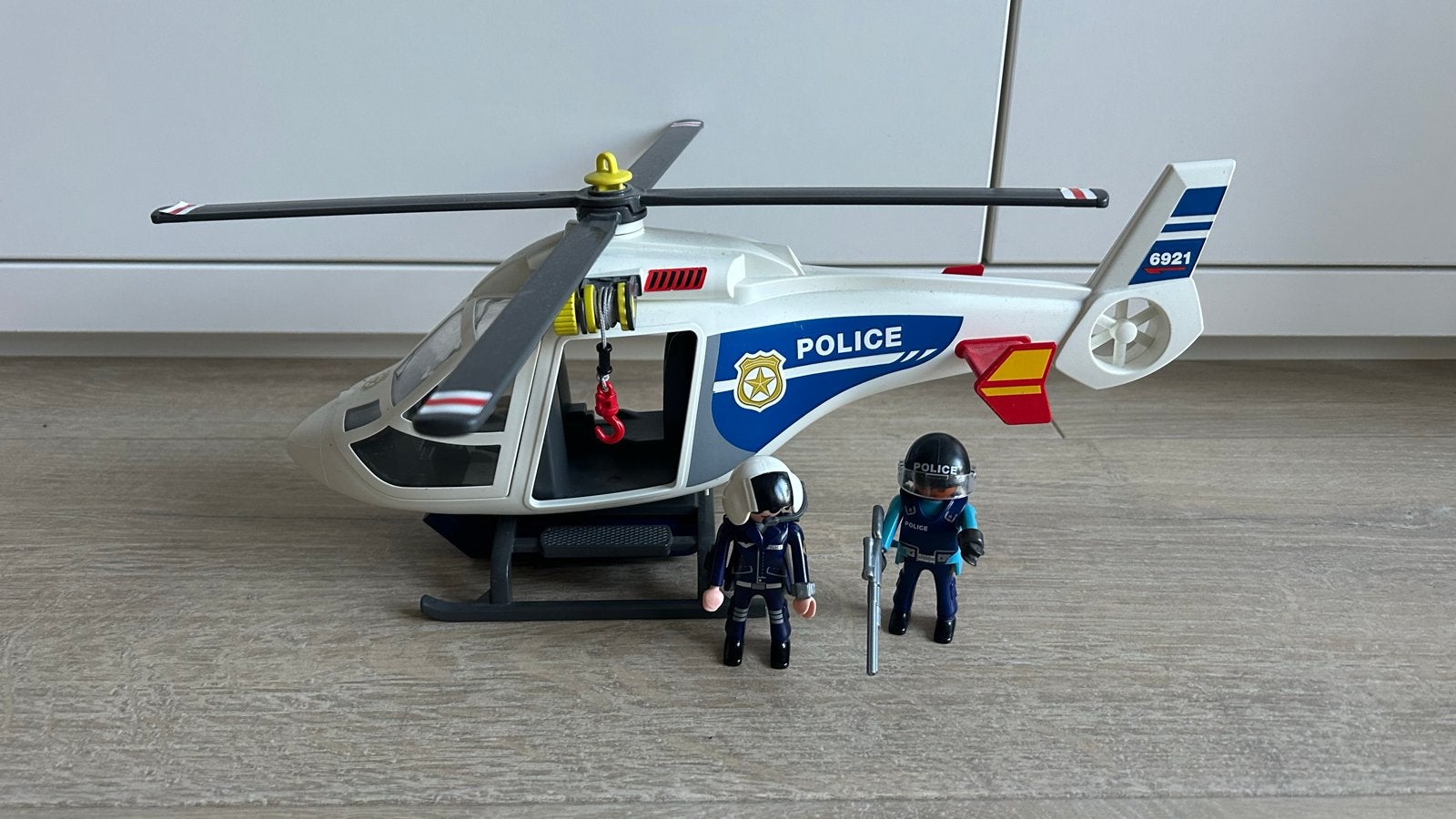 Playmobil 6874 Politiehelikopter met Licht en Figuren, Kinderen en Baby's, Complete set, Voertuig, Ophalen of Verzenden, Zo goed als nieuw