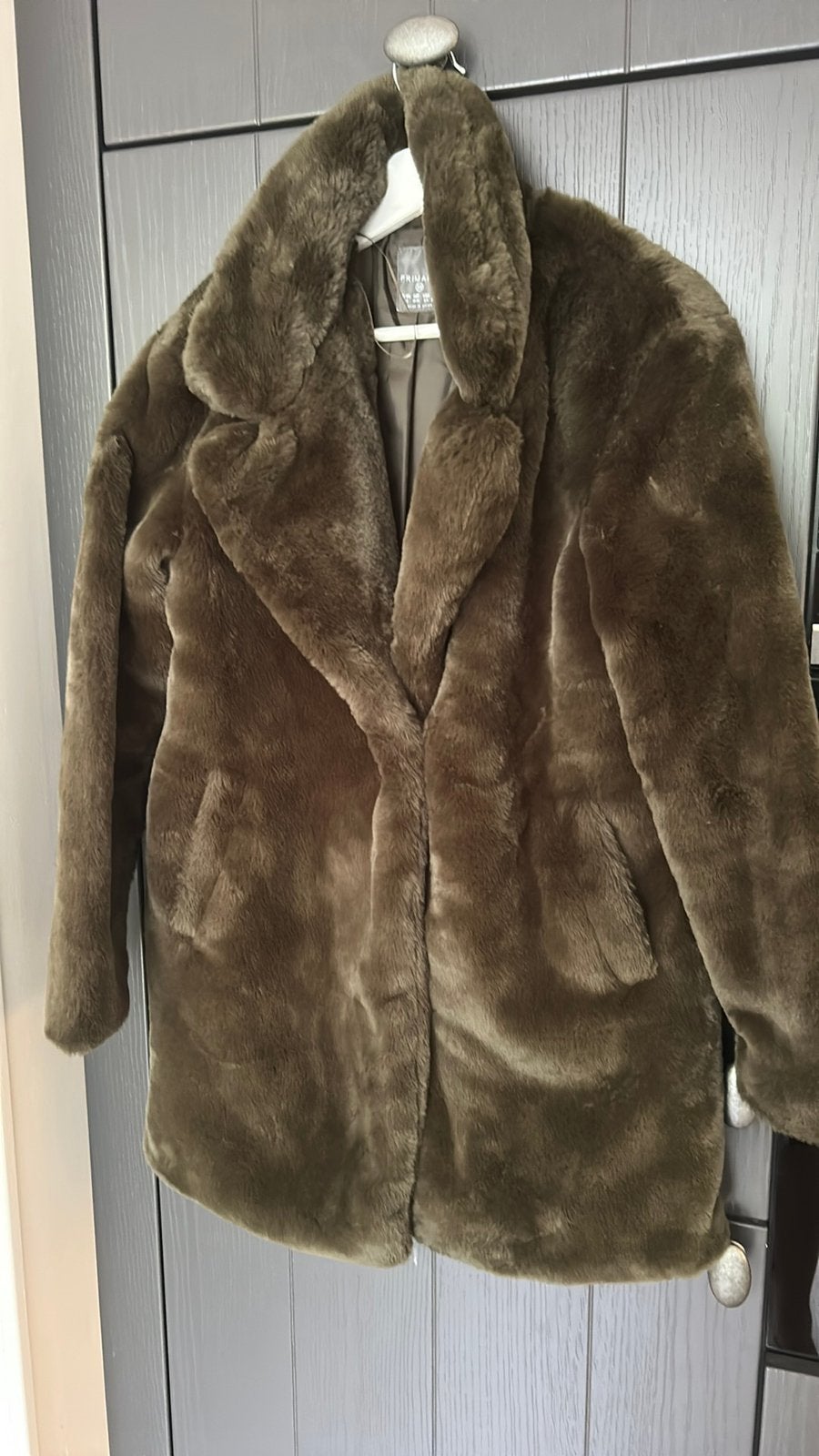 Heerlijk warme Bontjas maat XS, Kleding | Dames, Ophalen of Verzenden, Zo goed als nieuw, Maat 34 (XS) of kleiner, Groen