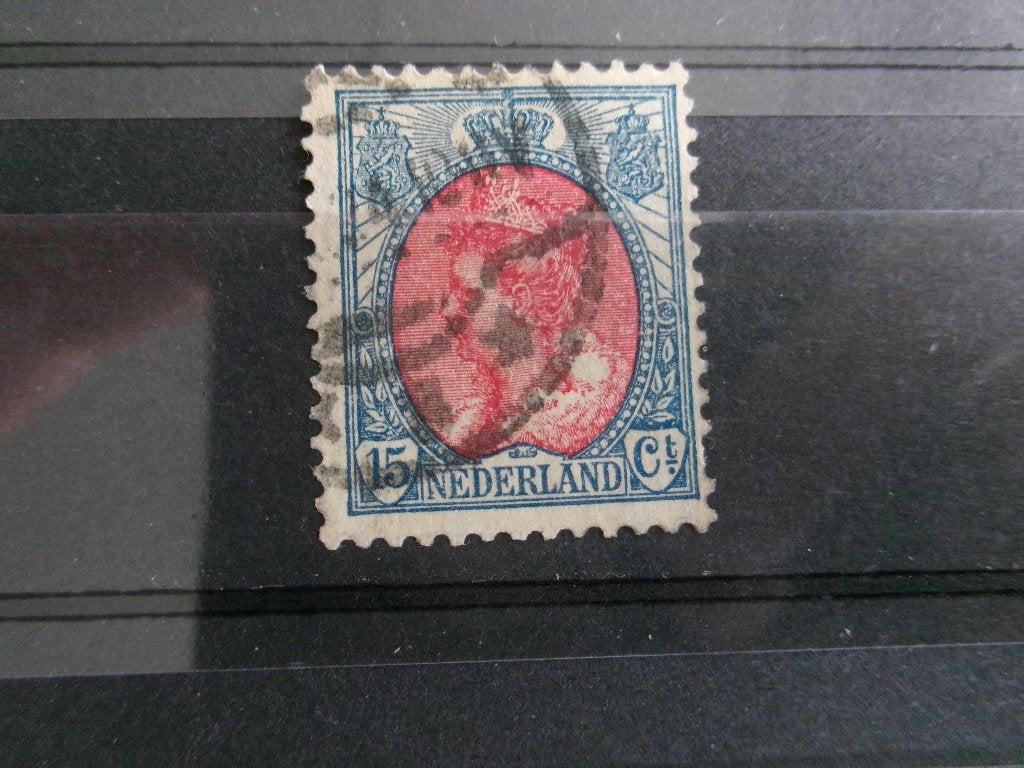 1908 - koningin wilhelmina 15 ct (167a), Postzegels en Munten, Ophalen of Verzenden, Gestempeld