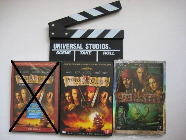 Pirates of the Caribbean 1 of 2 DVD, Vanaf 12 jaar, Ophalen of Verzenden, Zo goed als nieuw