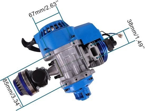 Vervangingsonderdeel 2-Takt Motor – Motoronderdeel, Corvance B.V., Verzenden, Nieuw, Corvancebol@gmail.com