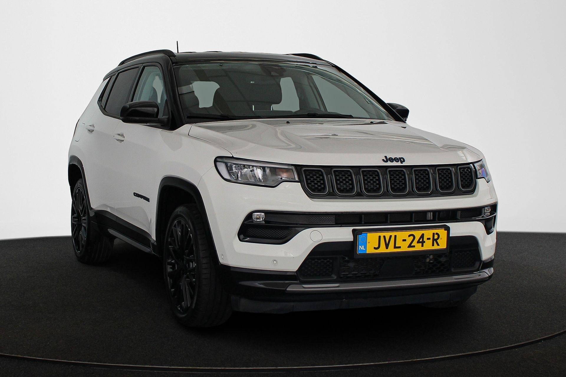 Jeep Compass 4xe 240 Plug-in Hybrid Electric S Leder Stuur-S, Automaat, 4 cilinders, Automatische klimaatregeling, Wit