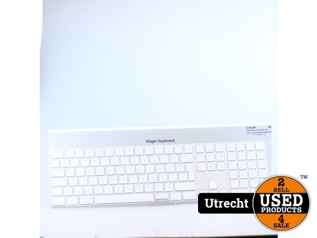 Apple Magic Keyboard met numeriek toetsenblok A1843 Wit, Computers en Software, Toetsenborden, Apple, Zo goed als nieuw, Support@apple.com
