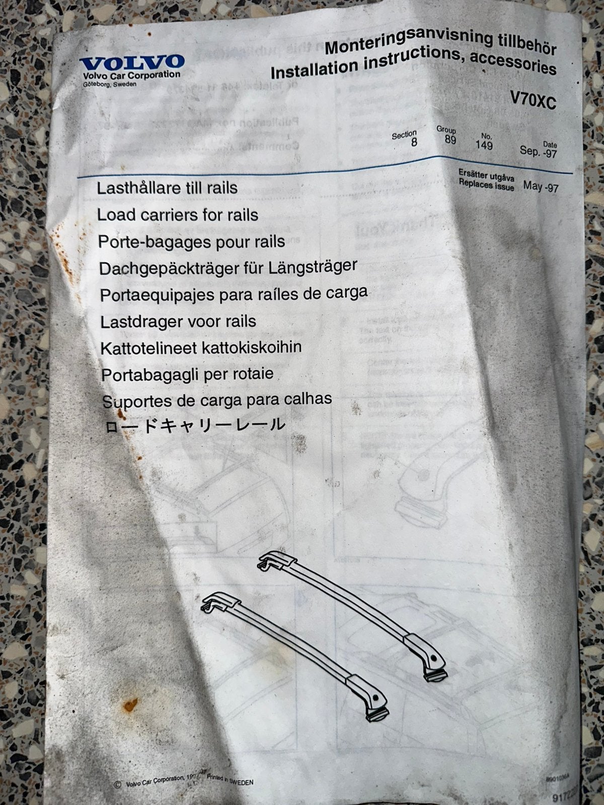 Volvo xc70 lastdrager, Ophalen of Verzenden, Zo goed als nieuw
