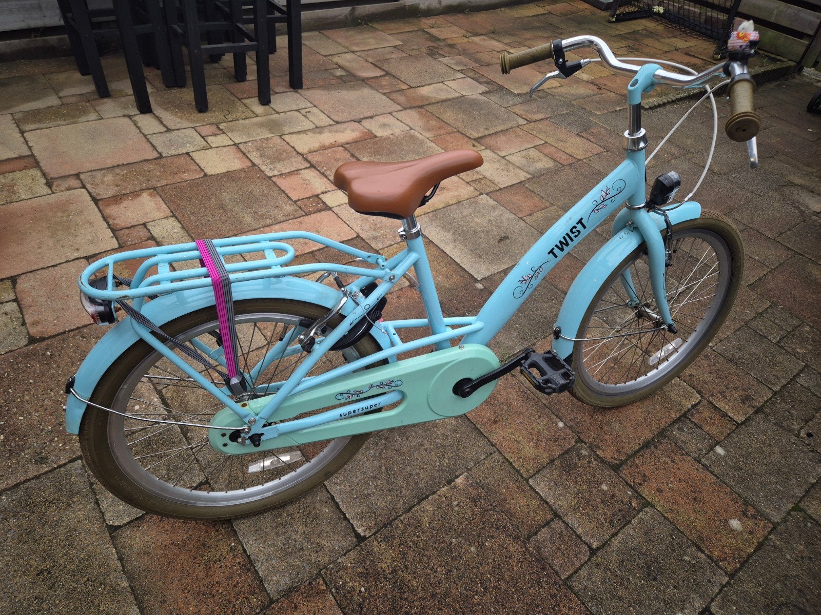 kinderfiets meisje 22 inch, Ophalen, Terugtraprem, Gebruikt, Handrem