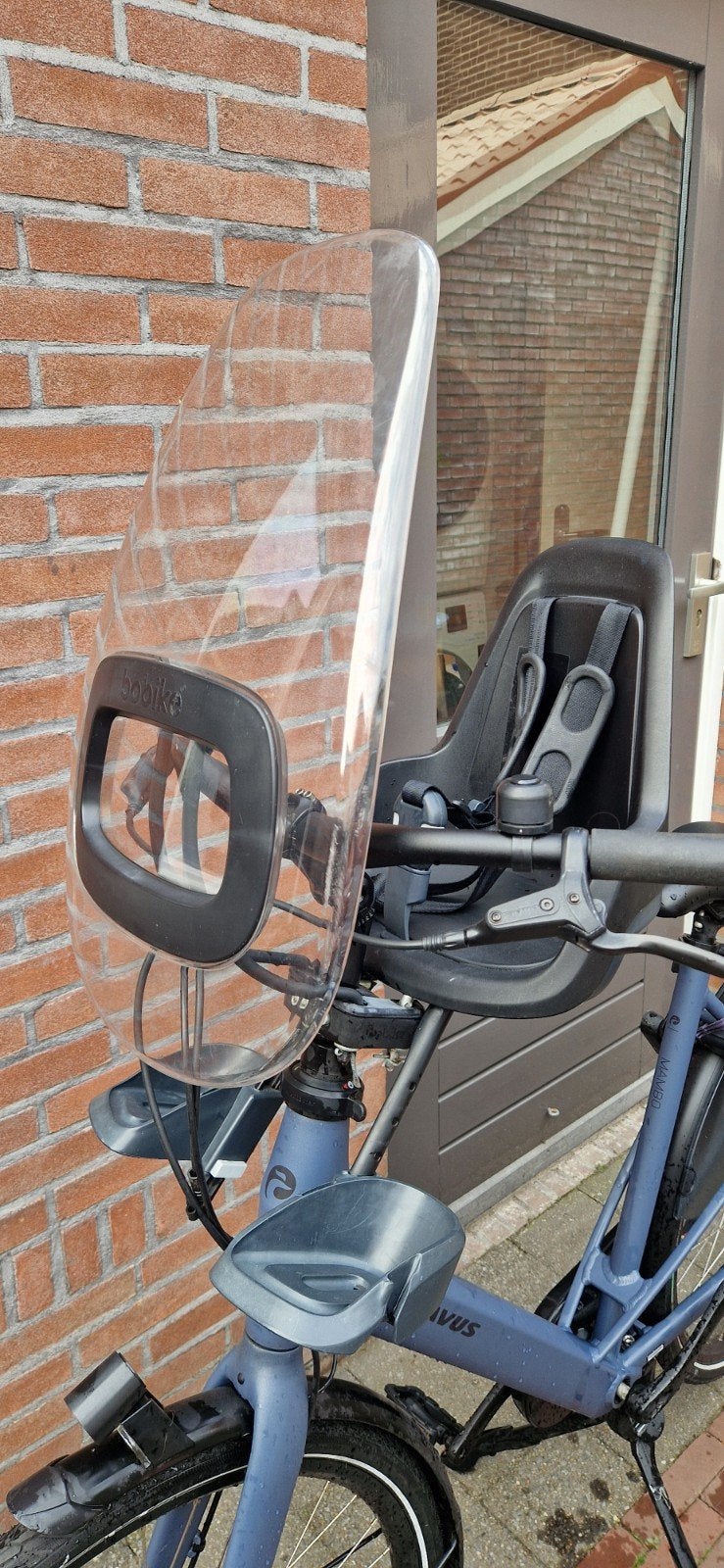 Bobine One Mini fietsstoeltje voor + windscherm, Fietsen en Brommers, Ophalen, Bobike One Mini, Voorzitje, Gebruikt