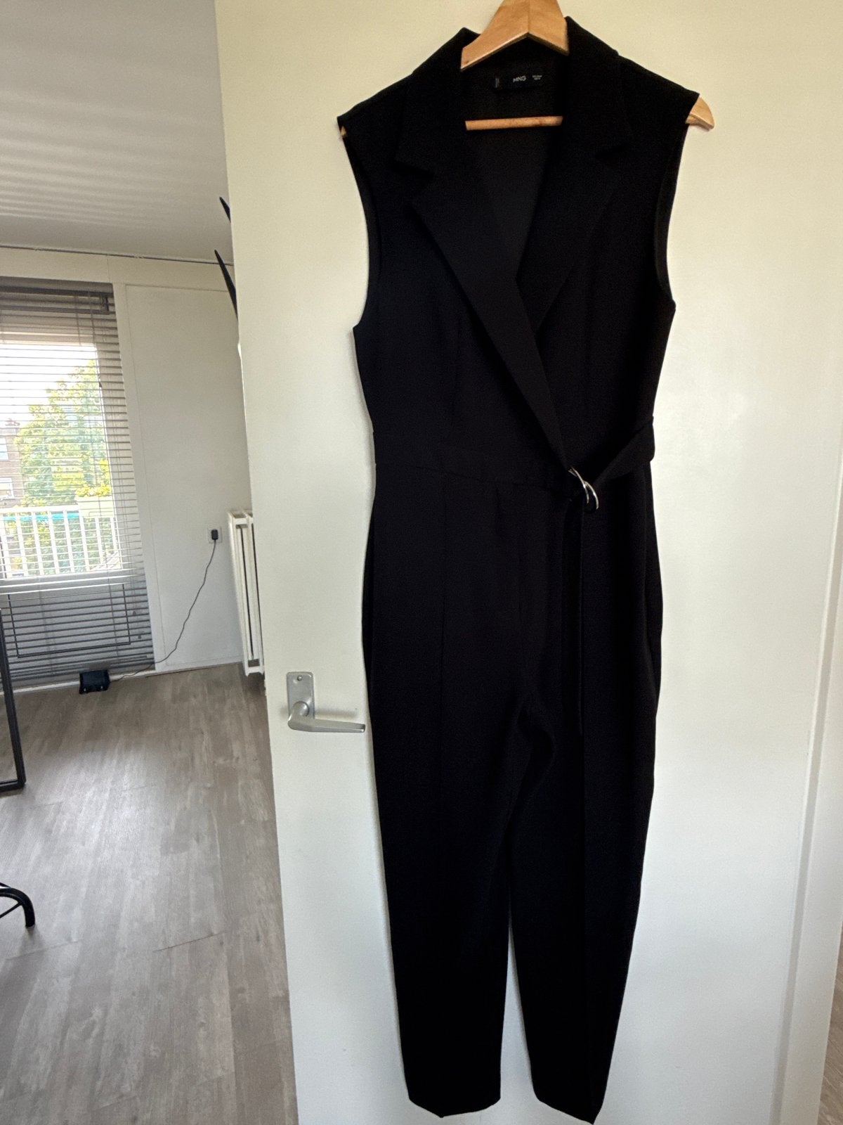 Mango zwarte jumpsuit maat M (valt klein), Ophalen of Verzenden, Gedragen, Maat 36 (S), Zwart