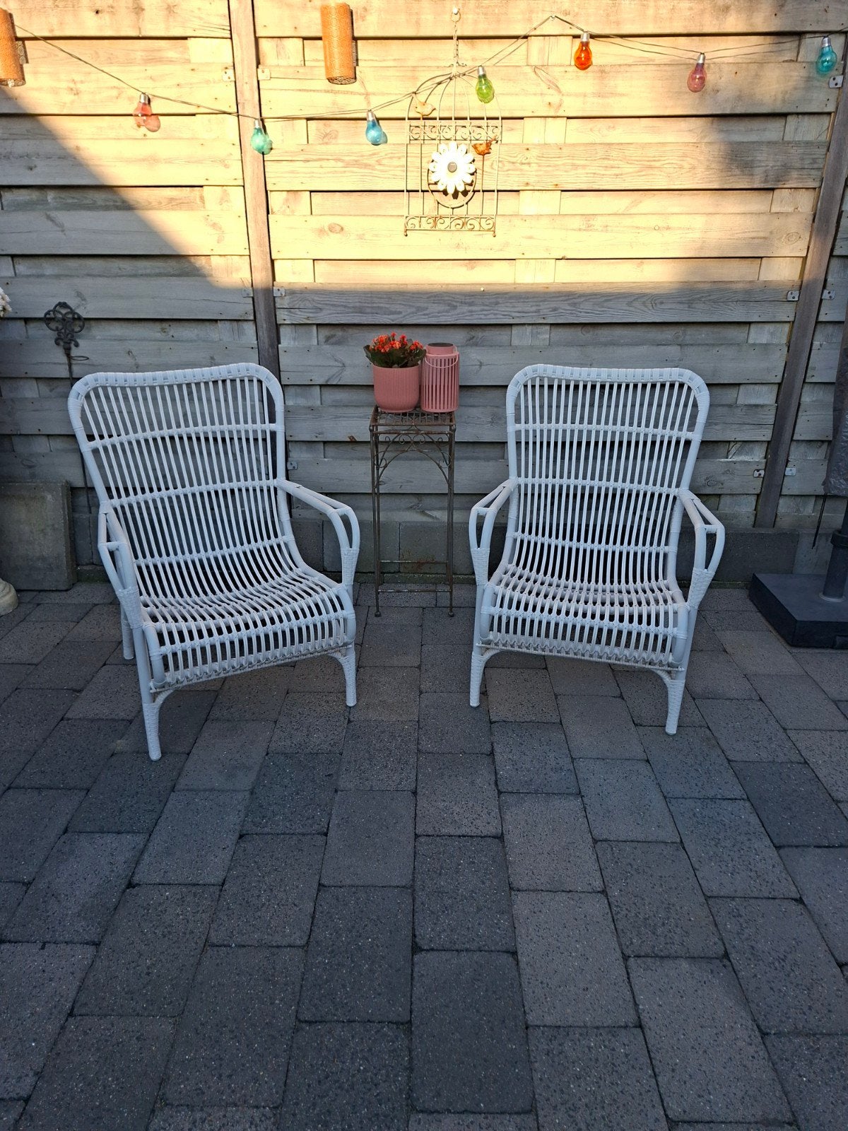 leuke  tuinstoelen, Tuin en Terras, Ophalen, Zo goed als nieuw, Kunststof