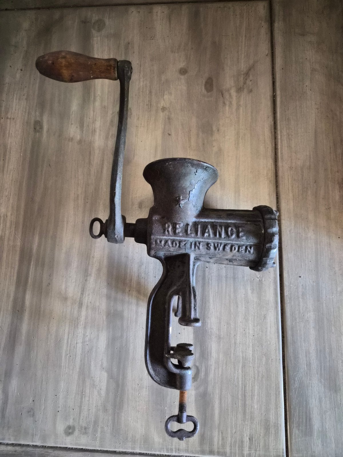 Antieke Husqvarna Vleesmolen - Made in Sweden, Ophalen of Verzenden
