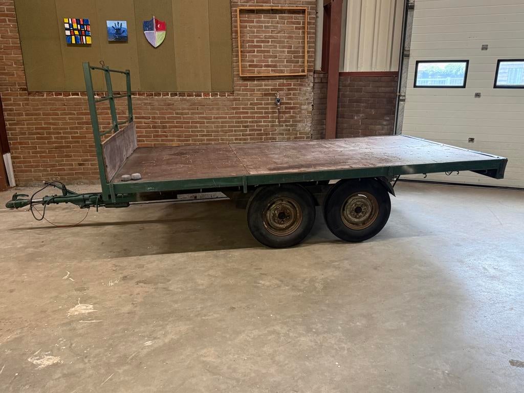 Aanhanger plateau Tandemasser  Aanhangwagen, Ophalen, Gebruikt