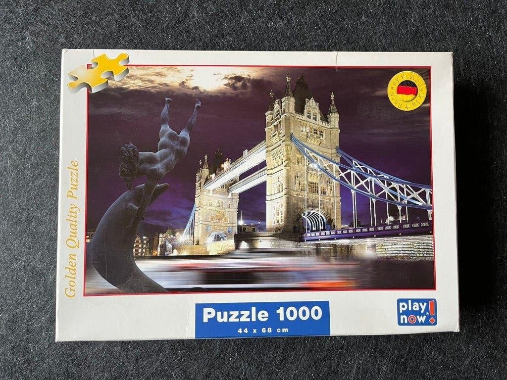 Puzzel tower bridge londen, Ophalen of Verzenden, 500 t/m 1500 stukjes, Zo goed als nieuw, Legpuzzel