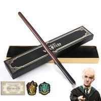 Harry Potter Draco Malfoy Toverstaf + doos + accessoires, Ophalen of Verzenden, Nieuw, Replica