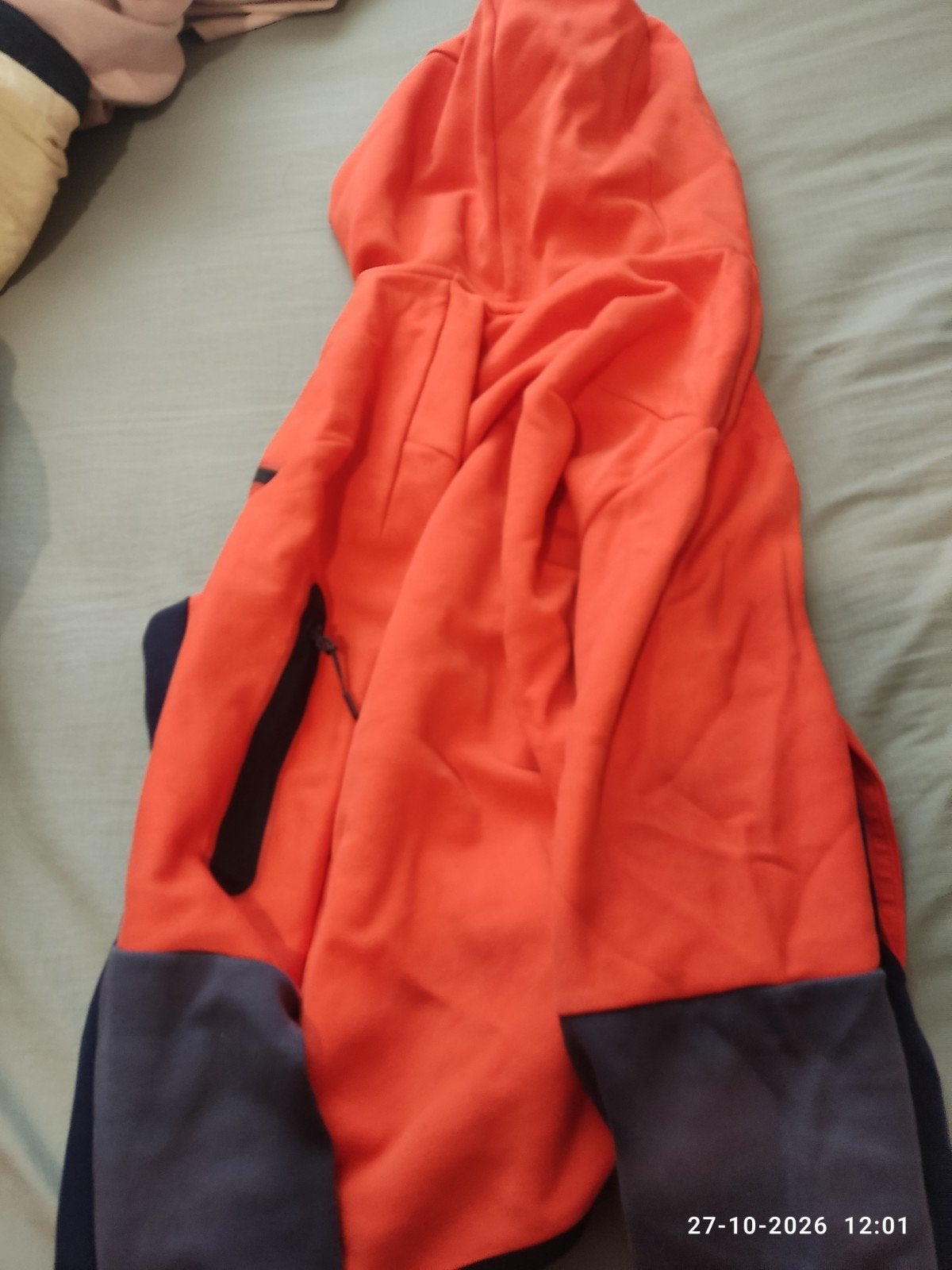 Nike Tech Fleece Hoodie Oranje/Zwart Maat M, Ophalen, Maat 48/50 (M), Nike, Oranje