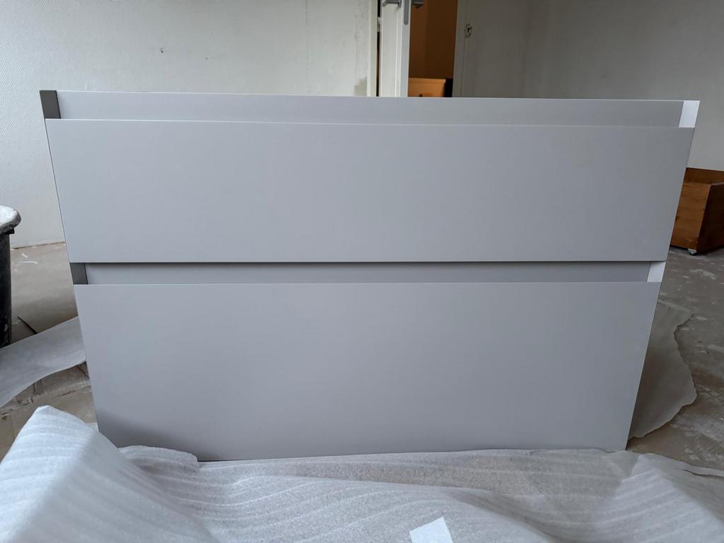 NIEUW!! INK badmeubel in mat kasjmiergrijs, Huis en Inrichting, Ophalen, Nieuw, 50 tot 100 cm, Minder dan 100 cm
