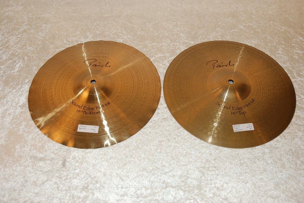 Paiste Signature sound edge hihats, bovenbekken gegrafeerd, Muziek en Instrumenten, Instrumenten | Onderdelen, Gebruikt, ., Drums of Percussie