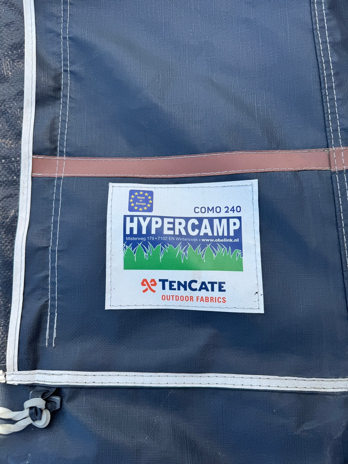 Caravanvoortent Hypercamp Como 240 incl. stalen frame, Ophalen, Gebruikt, Ten Cate All Season 240g/m2, Overige merken