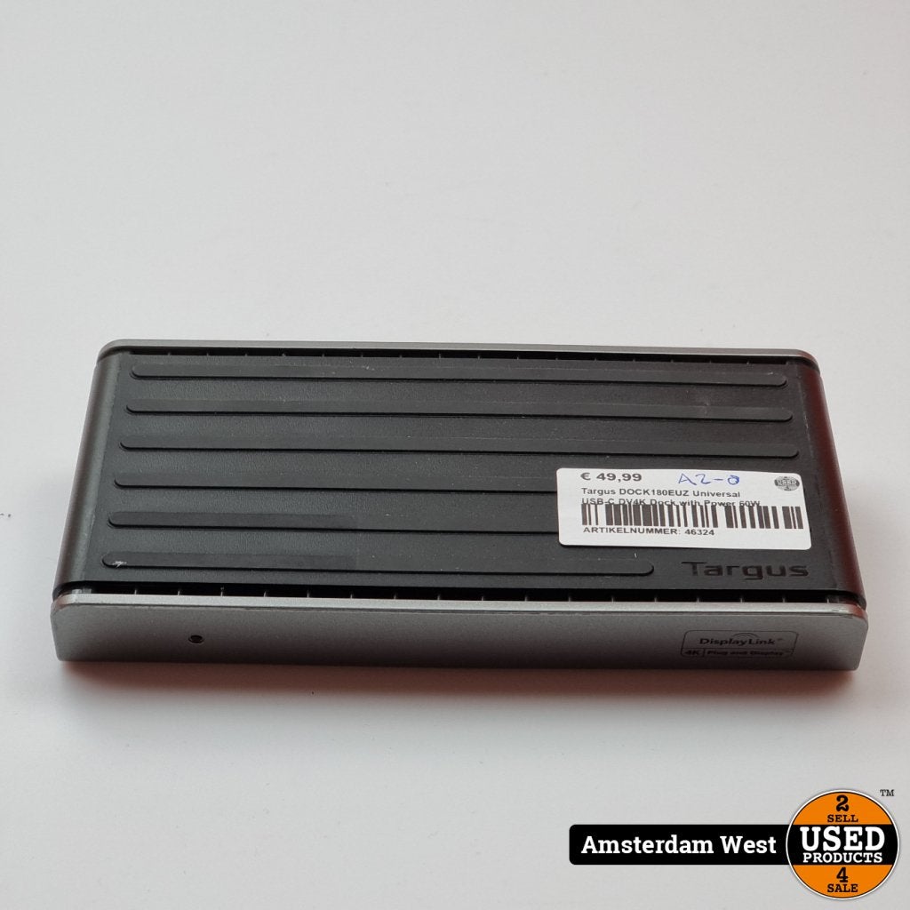 Targus DOCK180EUZ Universal USB-C DV4K Dock with Power 60W, Flex Ltd., Gebruikt, https://flex.com/contact-us, Nobelstraat 10, 5807 GA Oostrum LB, Limburg, Nederland