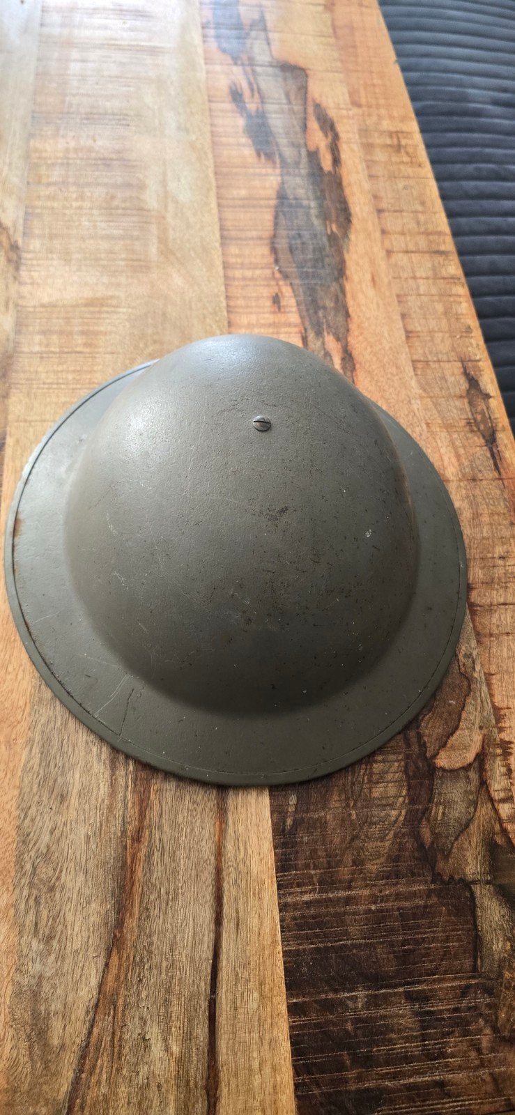 Vintage Britse MKII gevechtshelm, Verzamelen, Ophalen of Verzenden, Engeland, Helm of Baret