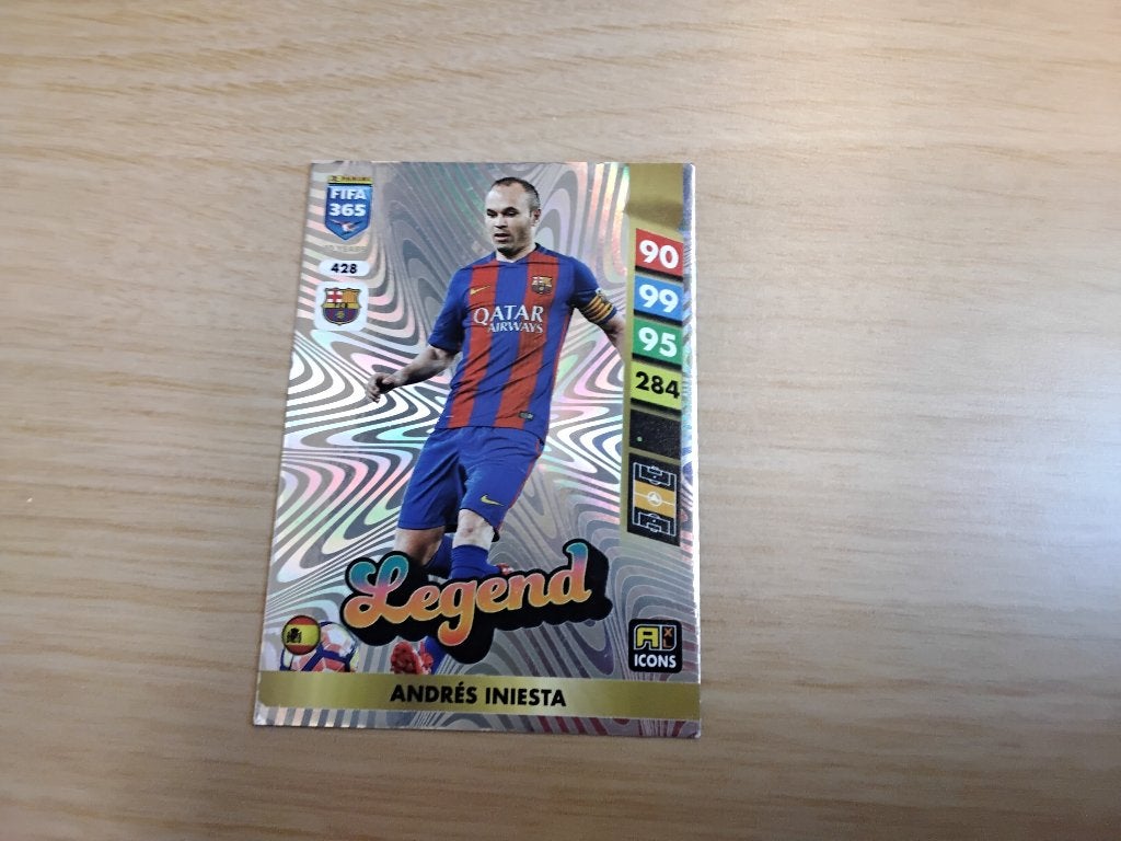 Panini Legend Andres Iniesta, Verzamelen, Sportartikelen en Voetbal, Ophalen of Verzenden, Zo goed als nieuw, Buitenlandse clubs