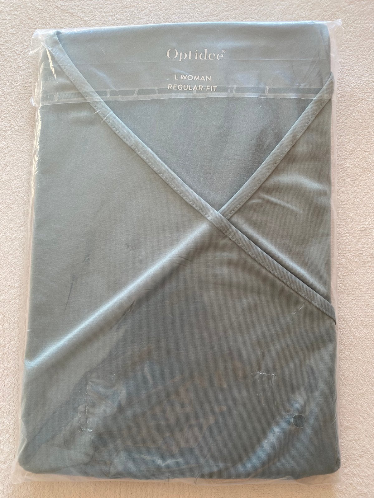 Optidee overslagshirt maat L turkoois, Ophalen of Verzenden, Nieuw, Maat 42/44 (L), Overige kleuren