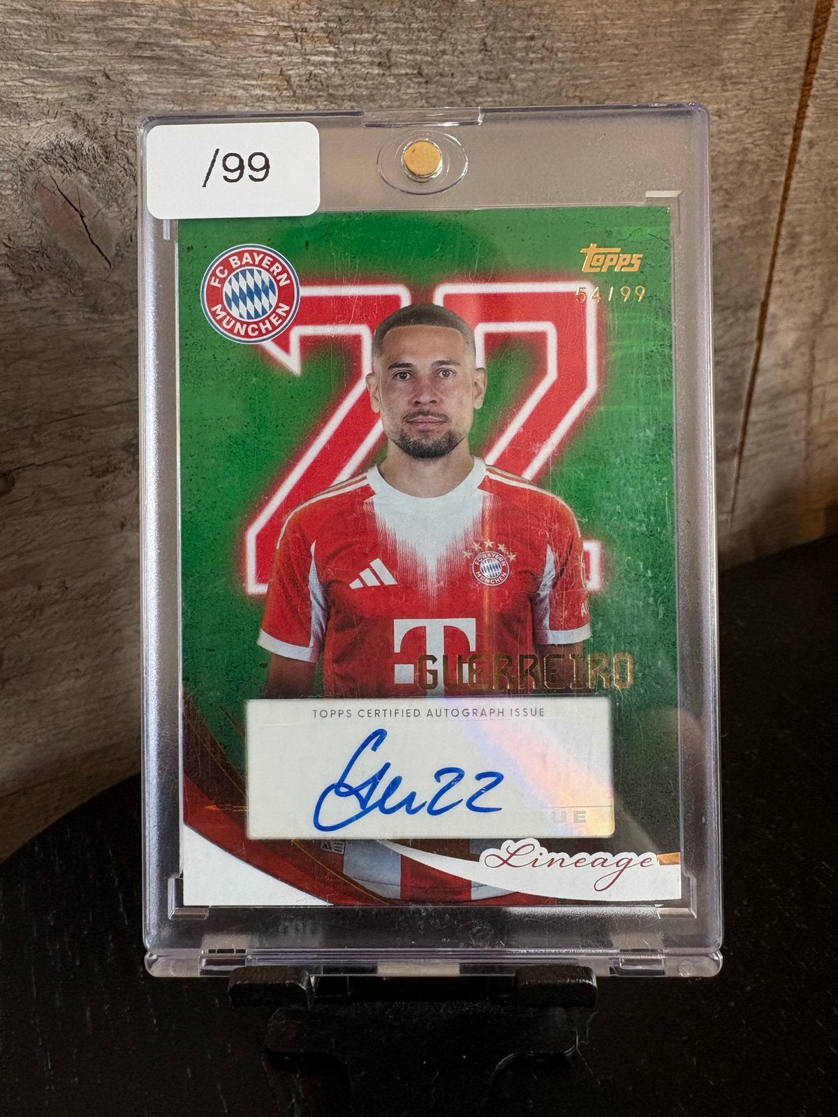 Raphaël Guerreiro Topps Lineage Autograph Kaart /99, Verzamelen, Ophalen of Verzenden, Zo goed als nieuw, Buitenlandse clubs, Spelerskaart