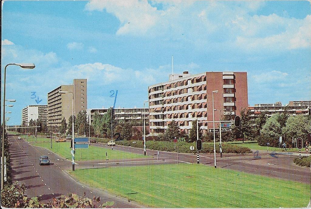 Ak28 ansichtkaart vlaardingen gezicht op de holywijk, Verzamelen, Ophalen of Verzenden, 1980 tot heden, Gelopen, Zuid-Holland