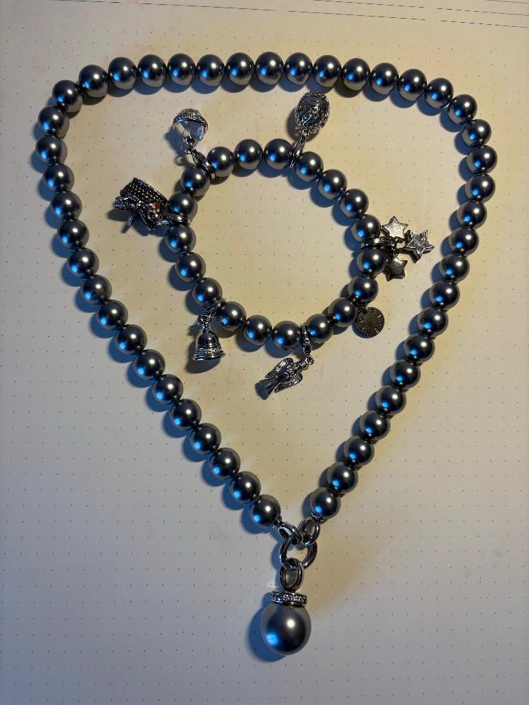 TiSento ketting met bedelarmbandjes, Ophalen, Zo goed als nieuw, Overige kleuren, Zilver