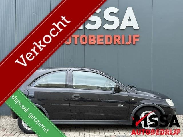 Opel Corsa 1.4-16V Cosmo Airco Automaat Elektrische-ramen St, Auto's, 450 kg, 4 cilinders, 1389 cc, Zwart