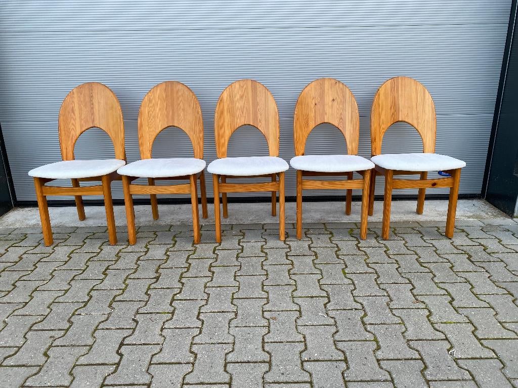 Glostrup Spoonback 5x eetkamerstoel, Ophalen, Scandinavisch design, Overige kleuren, Zo goed als nieuw