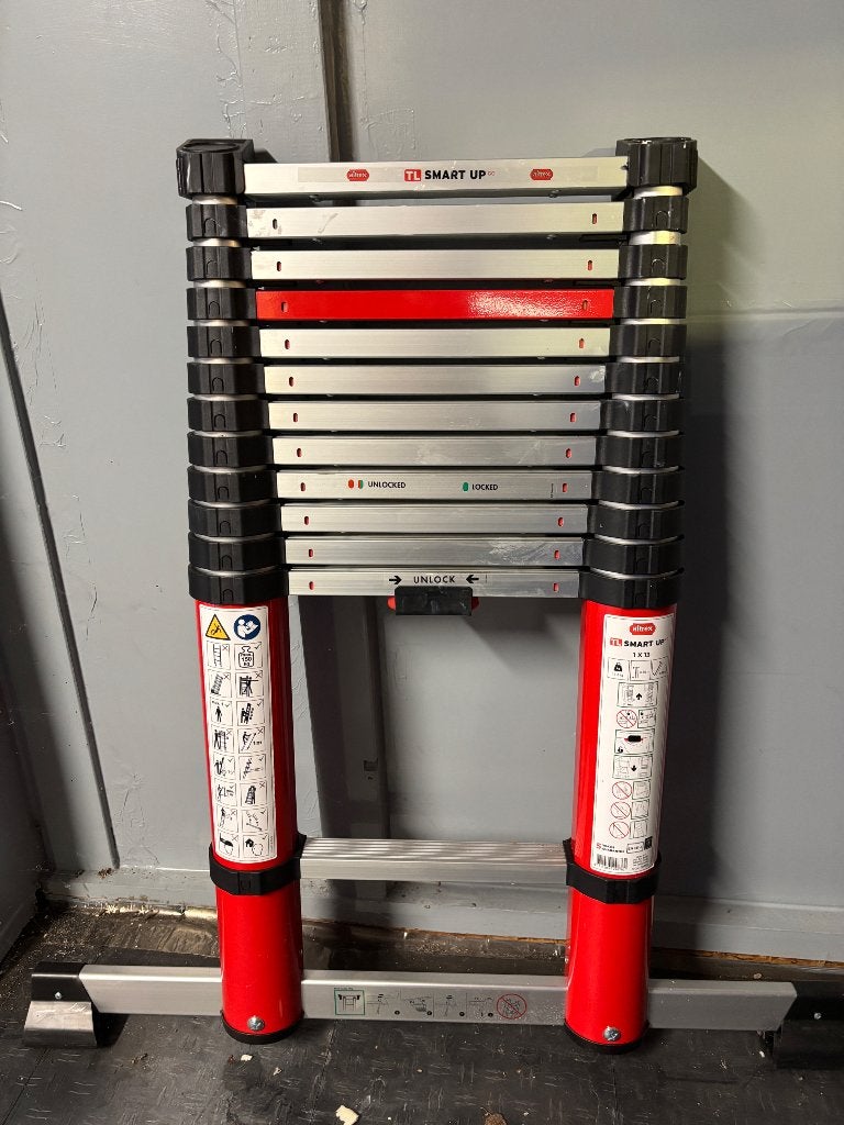 altrex smart up telescoop ladder, 1x13, Ophalen, Zo goed als nieuw, Ladder, Opvouwbaar of Inschuifbaar