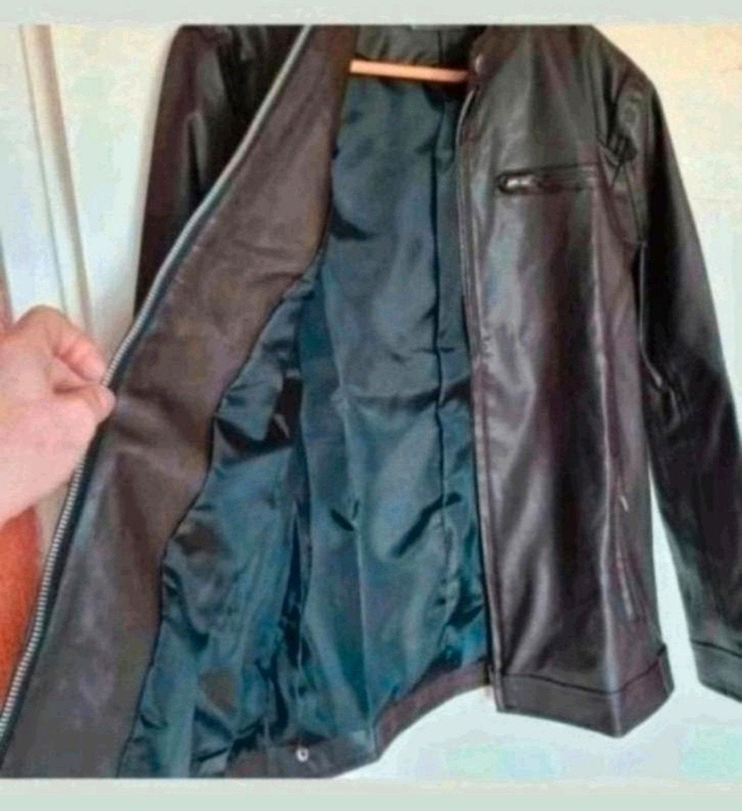Nieuw bruin pu leren jasje in maat S., Ophalen of Verzenden, Nieuw, Maat 46 (S) of kleiner, Bruin
