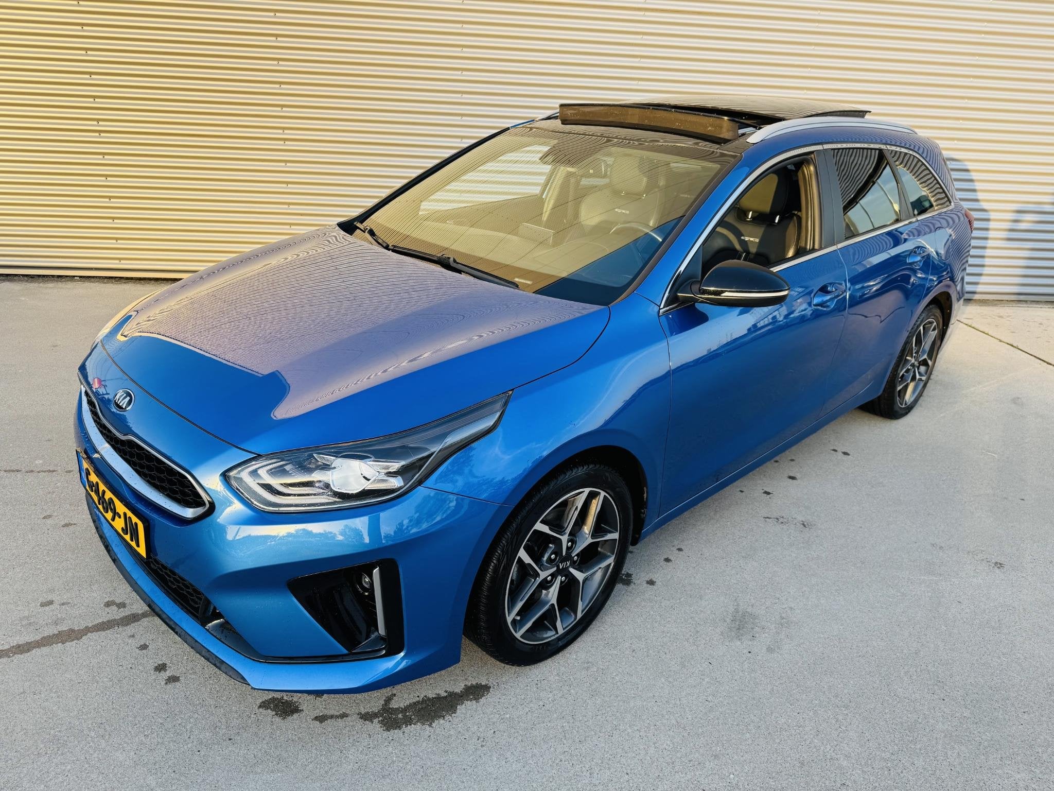 Kia Ceed Sportswagon 1.0 T-GDi GT-Line Privacyglass | Clima, Auto's, Voorwielaandrijving, Euro 6, Blauw, Alcantara