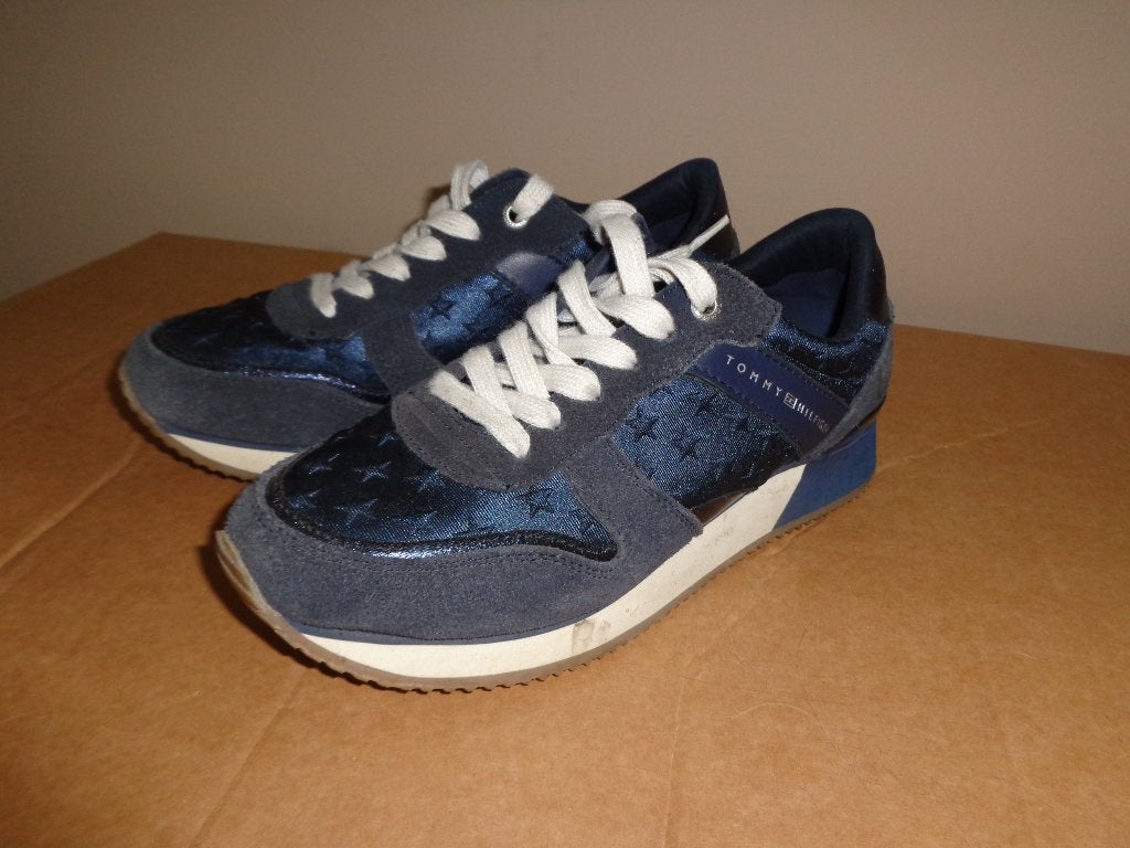 donkerblauwe jongenssneakers van Tommy Hilfiger, maat 38, Schoenen, Ophalen of Verzenden, Zo goed als nieuw, Jongen