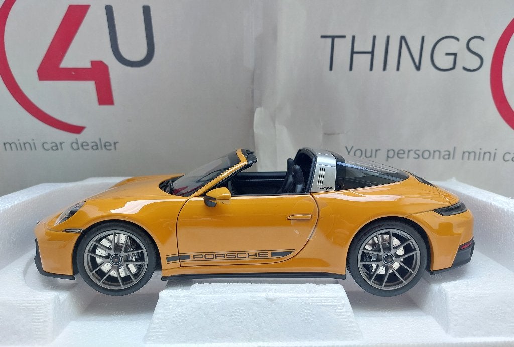 Norev 1:18 Porsche 911 (992) Targa 2024 2025 Bahama Yellow, Ophalen of Verzenden, Nieuw, Auto, Norev