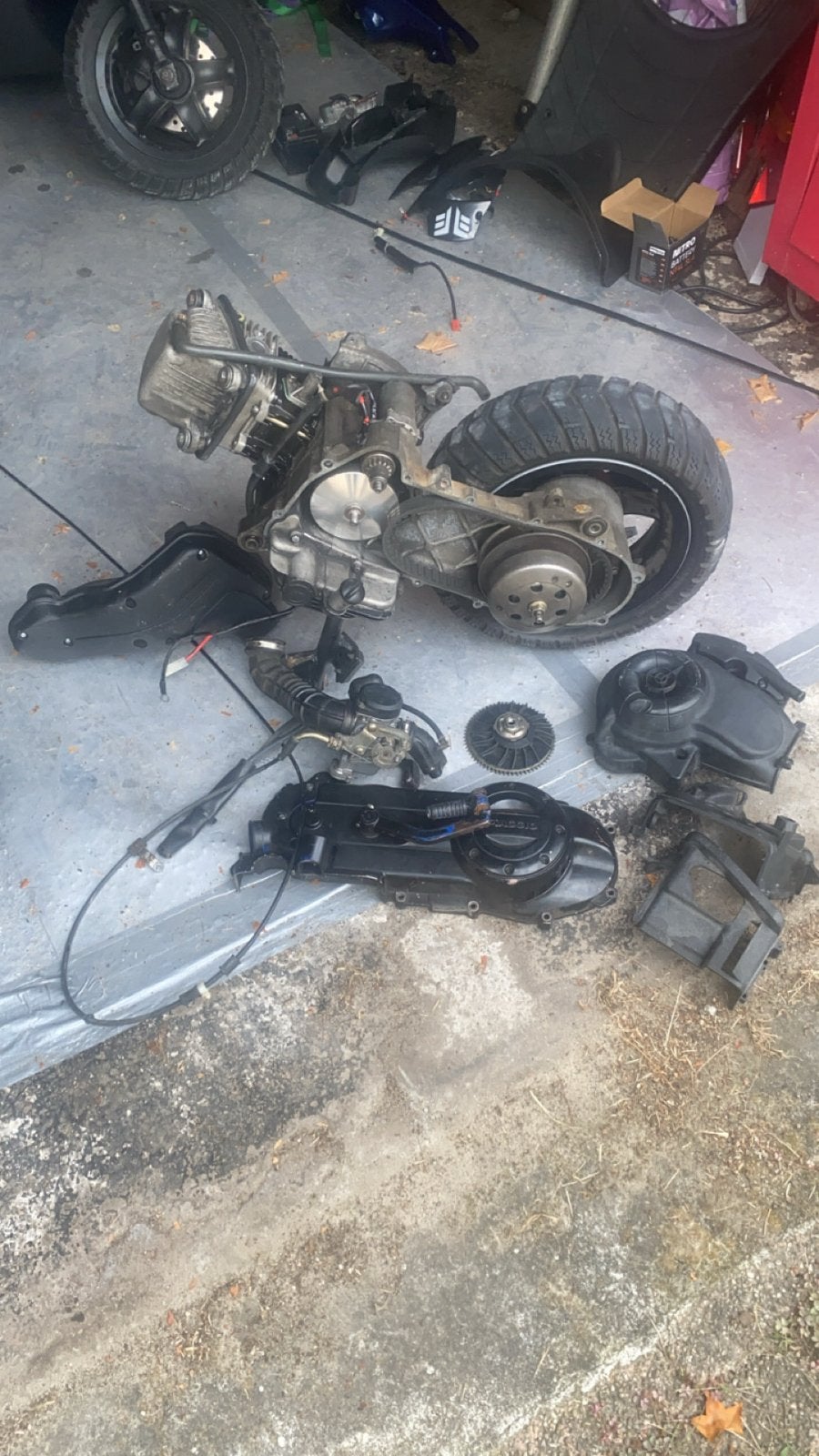 Piaggio Zip 80cc blok 4t  - Loopt goed, evt met turbokit, Ophalen of Verzenden, Gebruikt, Blok, Piaggio