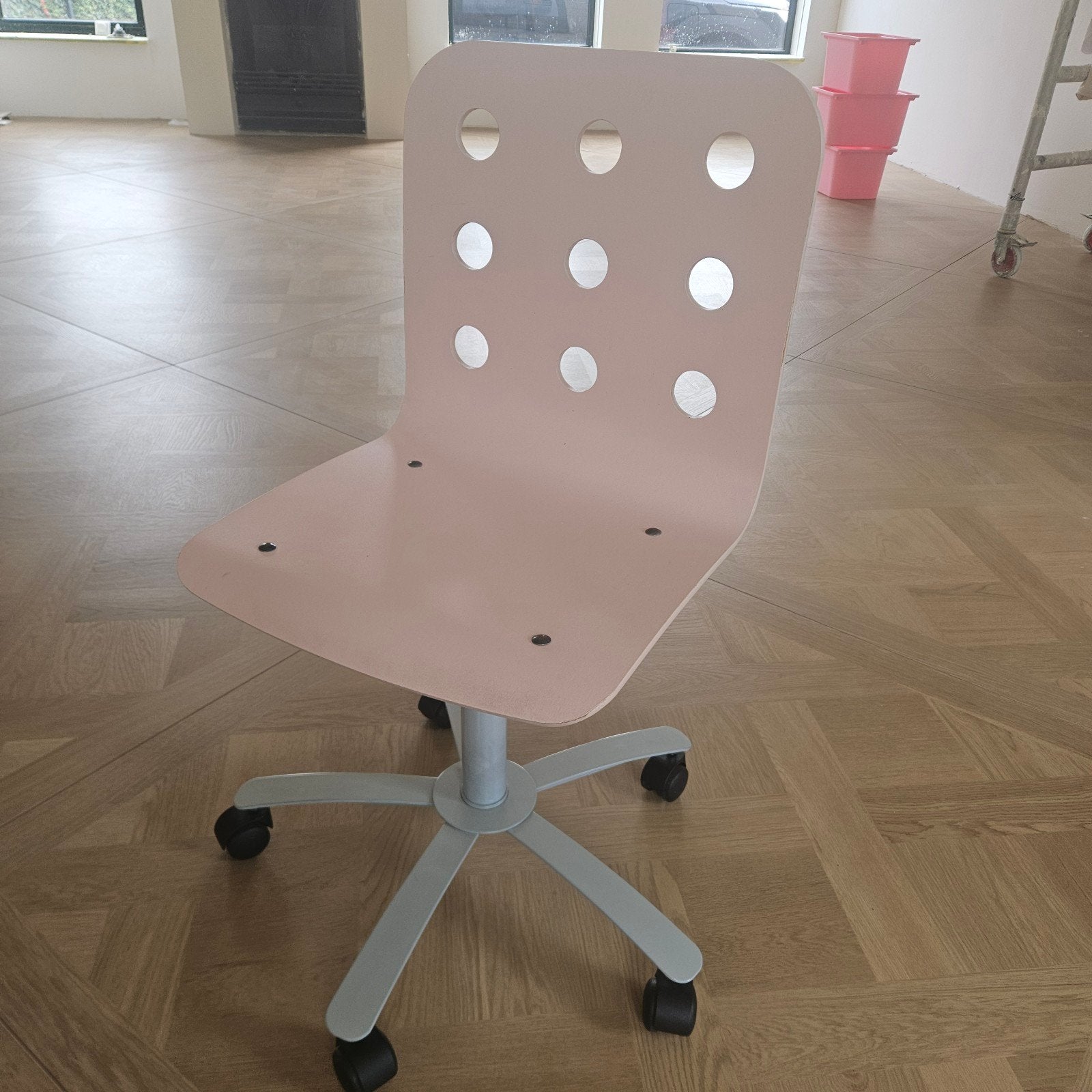 IKEA Jules bureaustoel lichtroze, Ophalen, Gebruikt, Roze, Bureaustoel