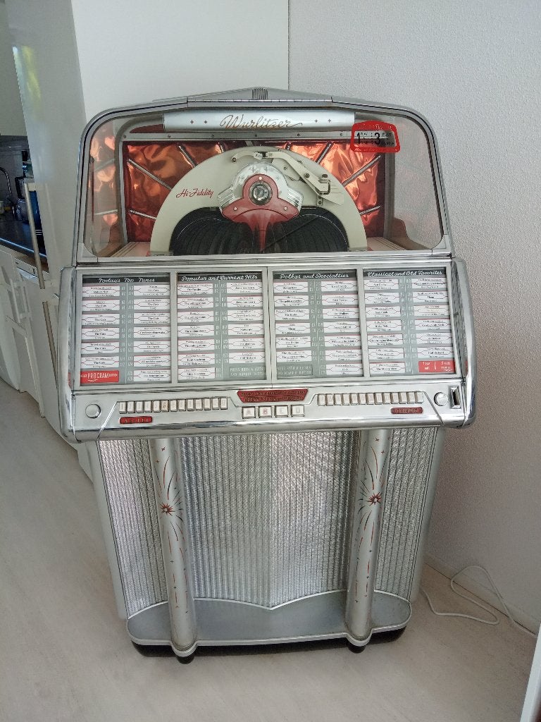 jukebox, Ophalen, Gebruikt, 1950 tot 1960, Wurlitzer