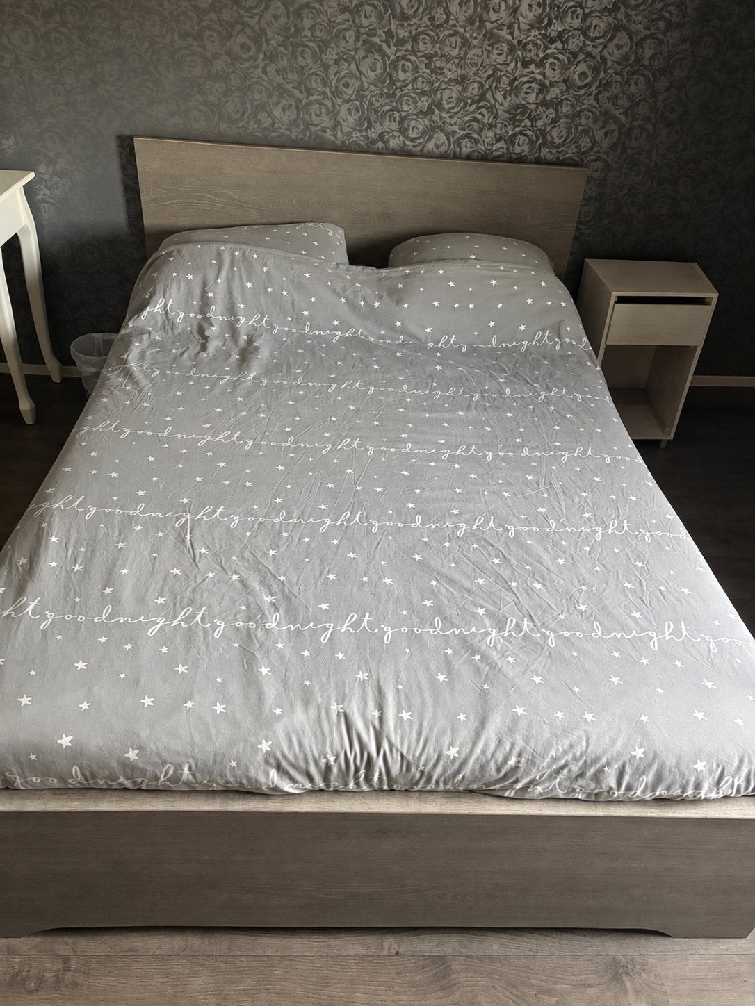 Ledikant 140x200 cm met lattenbodem en matras), Ophalen, Gebruikt, Tweepersoons, 140 cm