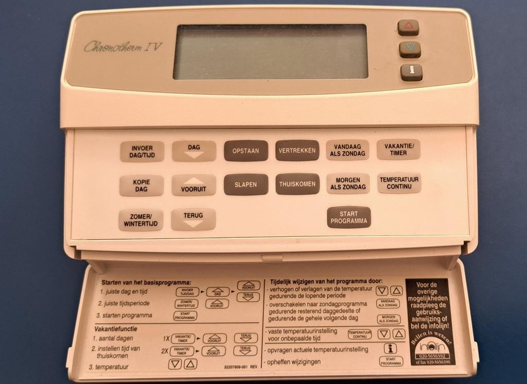 Honeywell Chronotherm IV Klokthermostaat, Ophalen, Gebruikt
