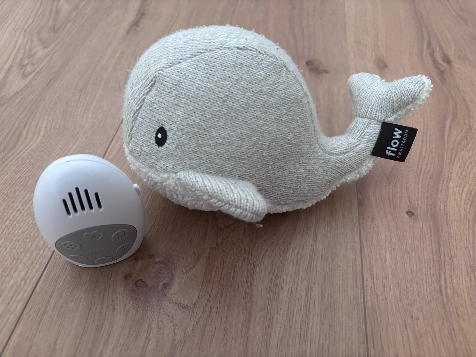 Flow Amsterdam Walvis Knuffel met White Noise Machine, Overige merken, Met geluid, Overige karakters, Overige typen