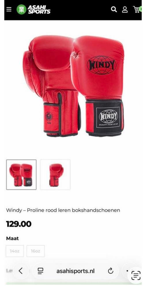 Windy BGP Proline handschoenen 12oz 14oz, Sport en Fitness, Vechtsporten en Zelfverdediging, Maat L, Ophalen of Verzenden, Nieuw