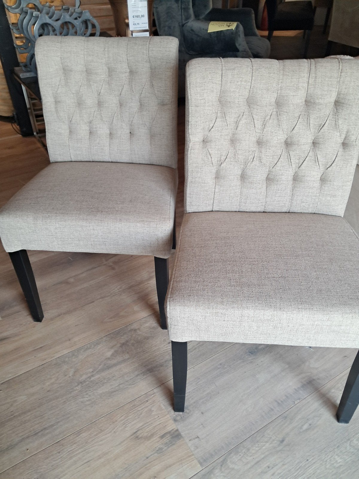 Set eetkamerstoelen VAN €€440 VOOR €198, Ophalen, Nieuw, Stof, Vier