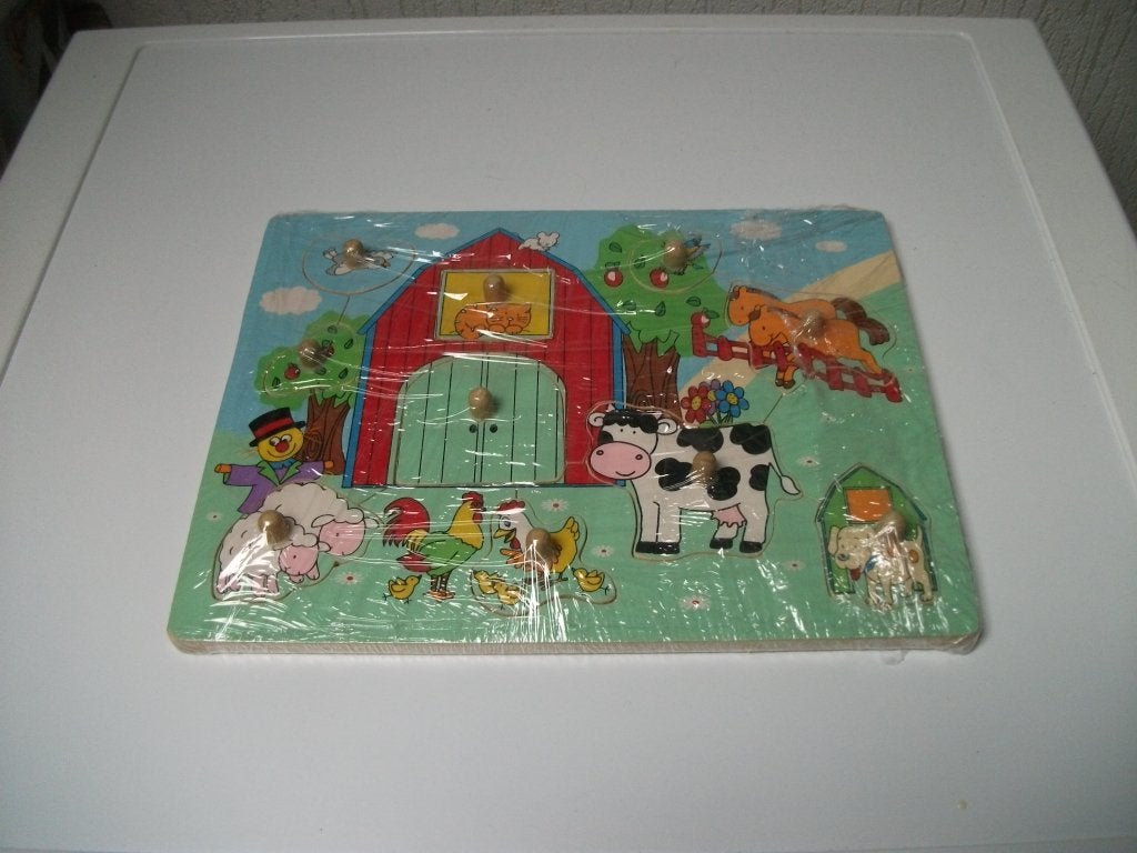 Puzzell boederij 10 delig, Ophalen of Verzenden, Gebruikt