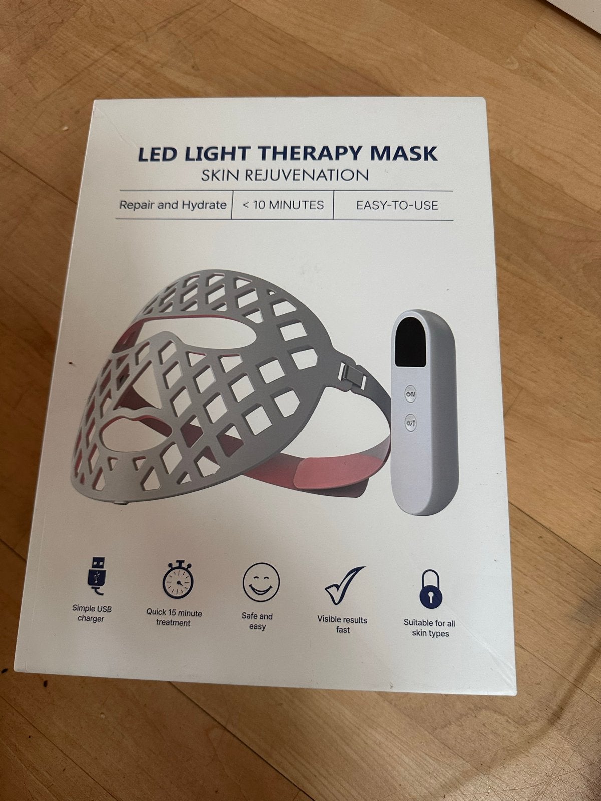 LED Lichttherapie Masker voor Huidverjonging, Ophalen of Verzenden, Nieuw, Gehele gezicht, Verzorging