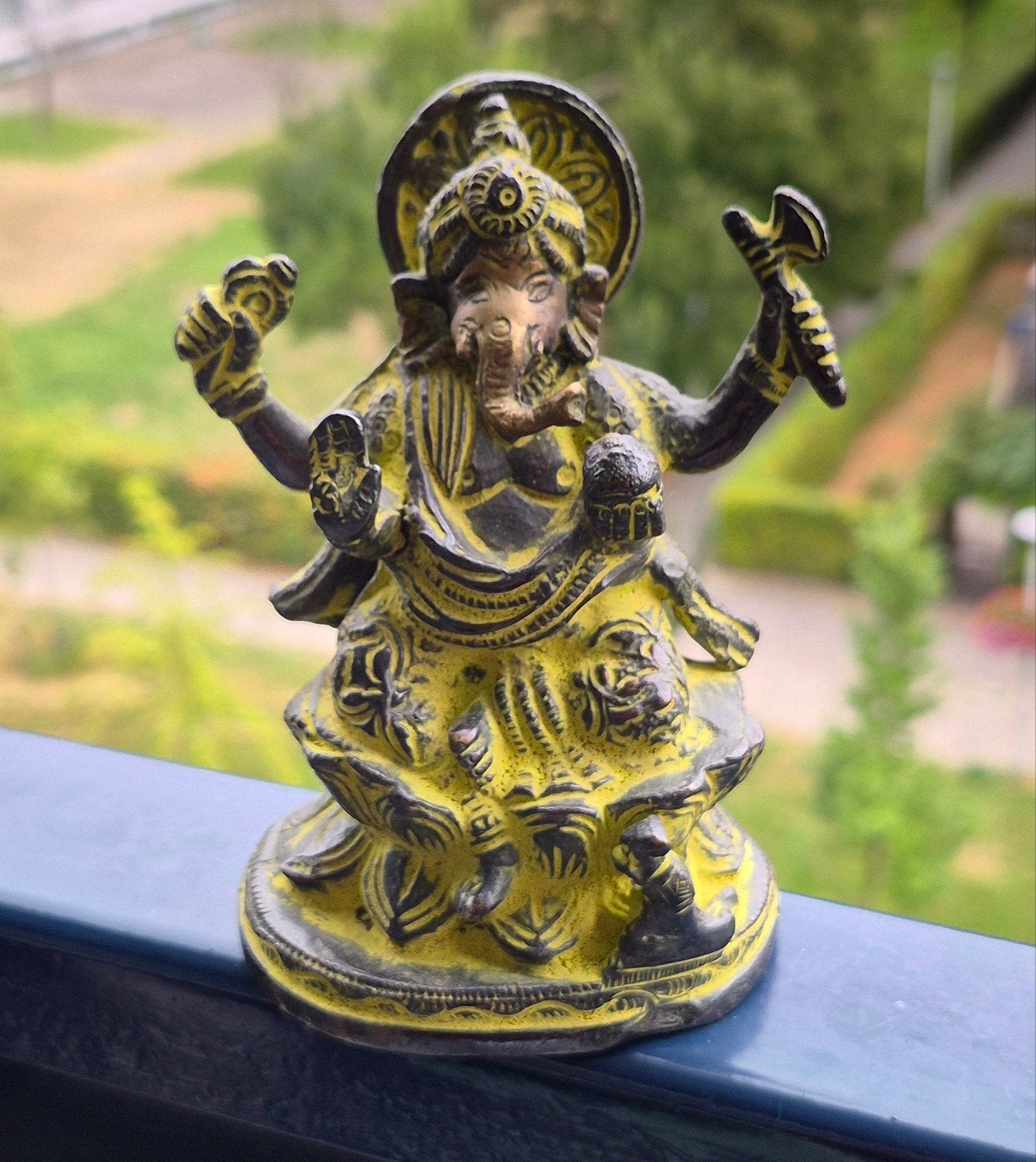 Ganesha bronzen beeld, Verzamelen, Beelden en Beeldjes, Verzenden, Nieuw, Religie