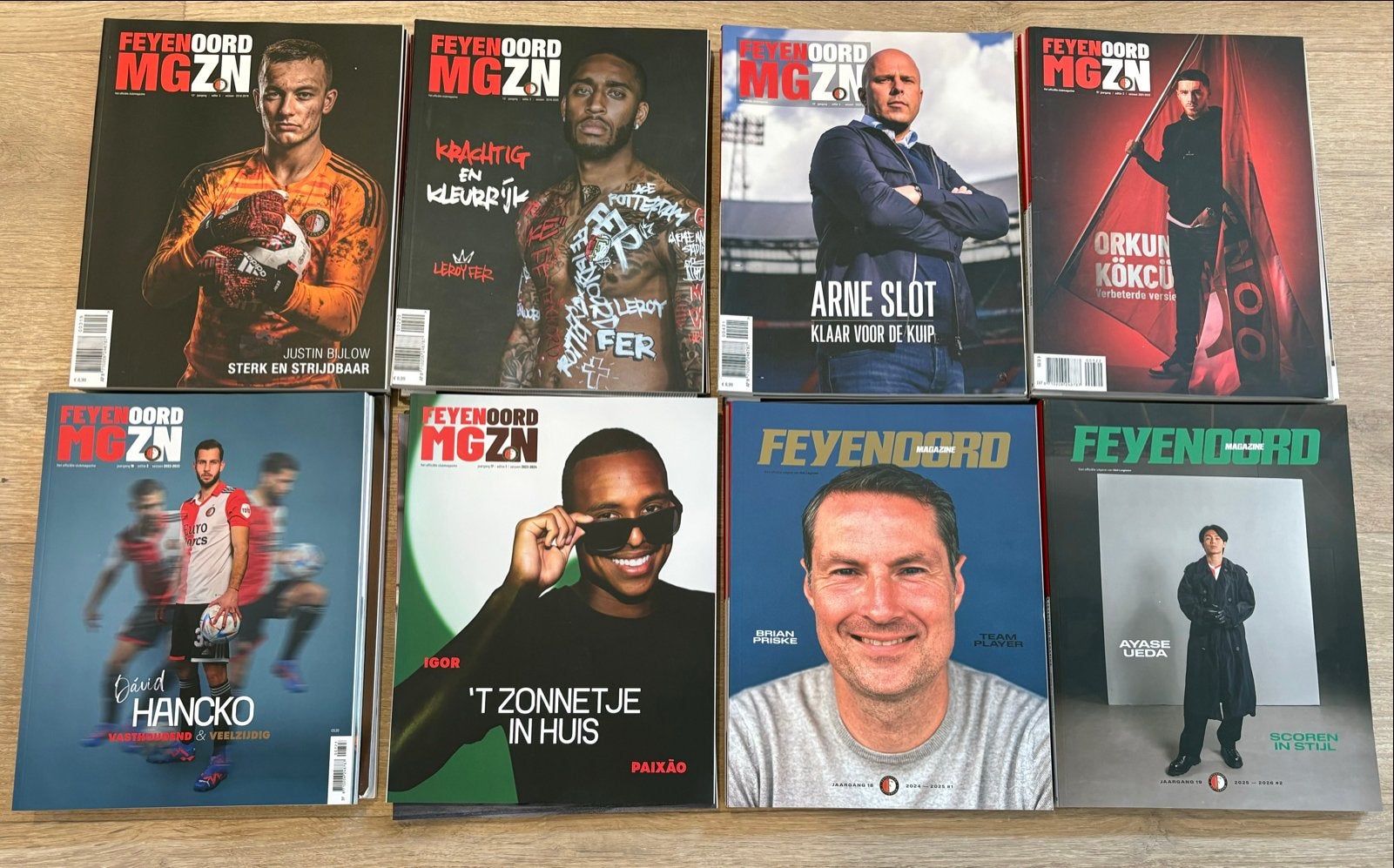 Feyenoord MGZN Magazine Collectie - 8 Seizoenen, Ophalen of Verzenden, Zo goed als nieuw, Sport en Vrije tijd