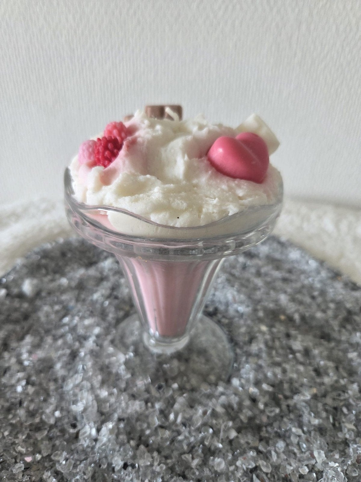 Strawberry milkshake geurkaars, Ophalen of Verzenden, Roze, Kaars, Was